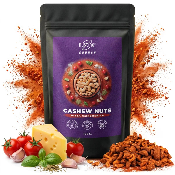 Nustino Crunch – Geröstete Cashewkerne – Pizza Margherita 100 g