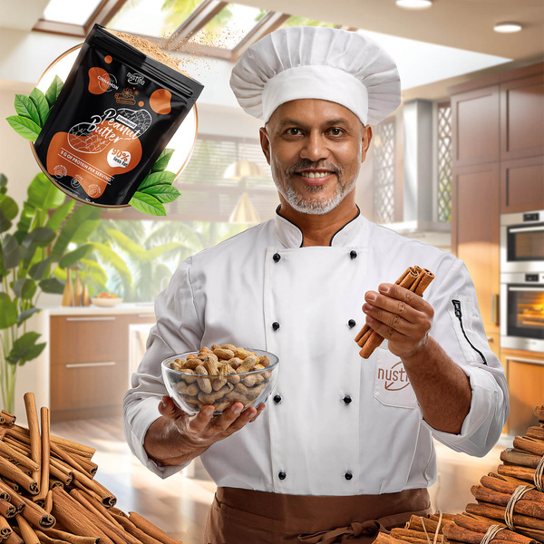 Nustino – Erdnussbutter in Pulverform – Cinnamon 400 g