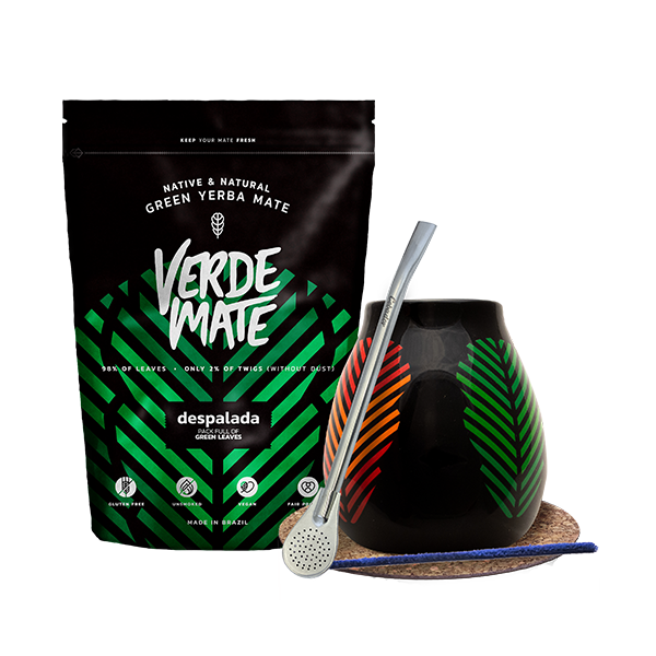 Starter Set Bombilla Mate Becher + Yerba Mate Verde