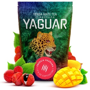 Yerba Mate Yaguar Energia 500g Kalebasse Thermoskannen-Set