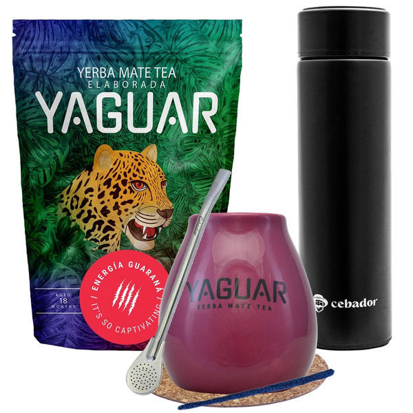 Mate Tee Yaguar Energia Guarana Thermoskanne Set