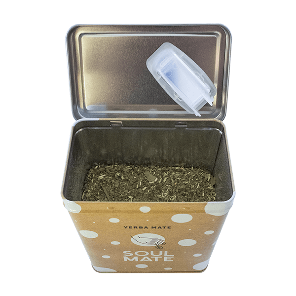 Yerbera – Metalldose + Soul Mate Orgánica Siempre 0,5 kg
