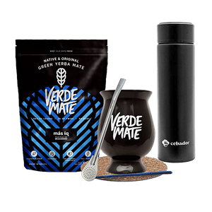 Set Yerba Verde Mate MAS IQ 500g Thermosflasche Mate Becher