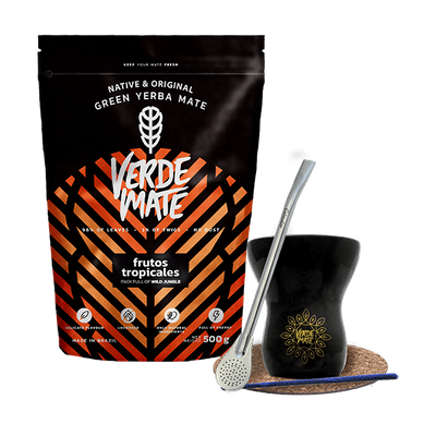 Set Mate Becher Yerba Mate Guarani Elaborada 0,5kg