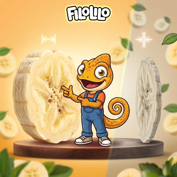FiloLilo – Gefriergetrocknete Bananen (Scheiben) 100 g