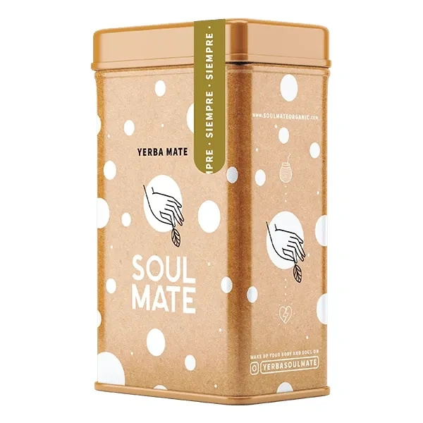 Yerbera – Metalldose + Soul Mate Orgánica Siempre 0,5 kg