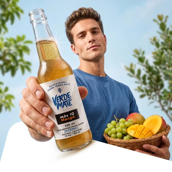 Verde Mate Green Cold Brew – Más IQ Mango 330 ml