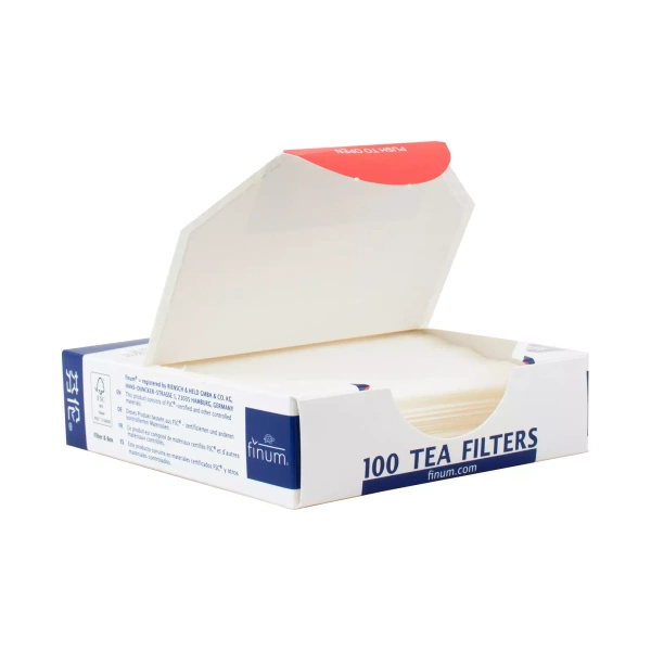 Papier–Teefilter (100 Stück) mit Stäbchen