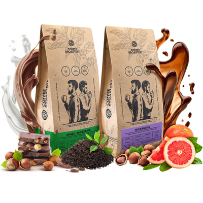 Kaffee-Set Bro Coffee Roastery Nicaragua Colibrí Azul + Brazil Samba 2x1kg (2kg)