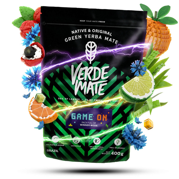 Verde Mate Green Game On 0,4 kg – Mate Tee für Gamer mit Energy‑Drink‑Geschmack