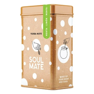 Yerbera – Metalldose + Soul Mate Orgánica Menta Limon 0,5 kg