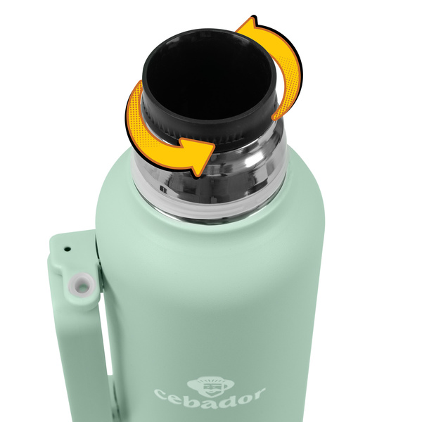 YerbaGo – Thermos mit Kalebasse und Bombilla 1,3 L – pistazie