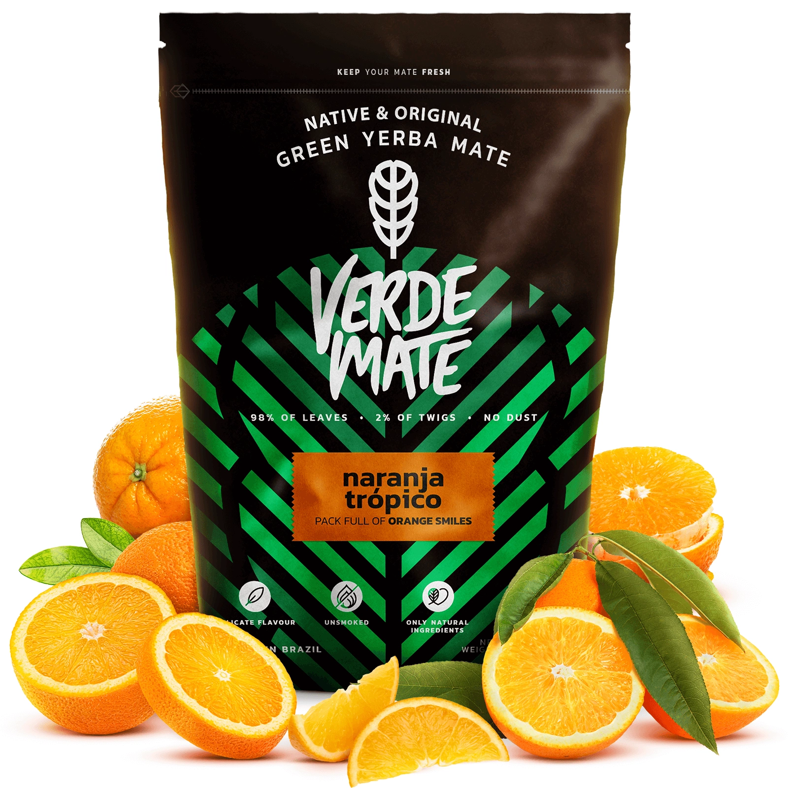 Verde Mate Naranja Tropico - packaging