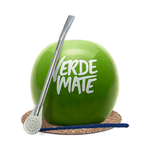 Set Mate Becher + Bombilla 19cm zu Yerba Mate