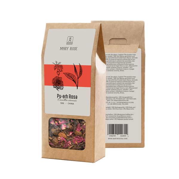 Mary Rose - Tee Pu-erh Rosa - 50 g