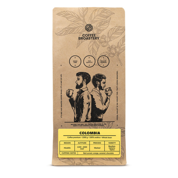 Set Bro Coffee Roastery Colombia Medellin + Brazil Cerrado 2x1kg (2kg)