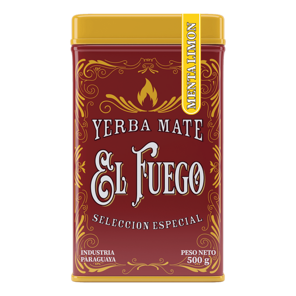 Yerbera – Metalldose + El Fuego Menta Limon 0,5 kg