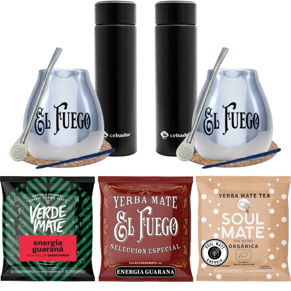 PREMIUM Thermoskanne yerba Mate Set für Paare
