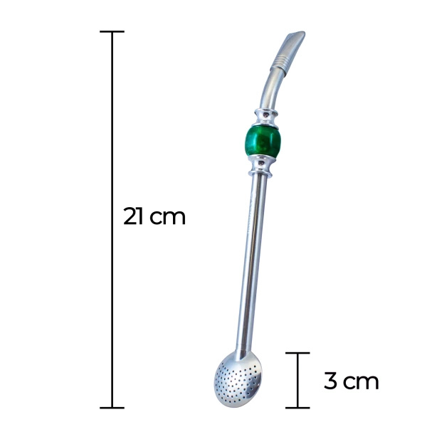 Bombilla Bomba (grüner Stein)