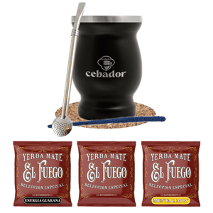 Yerba Mate set 3x50g TermoLid Cebador 150g