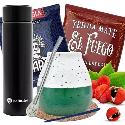 Mate Tee Starter Set Kalebasse Thermosflasche