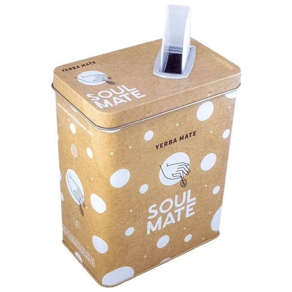 Yerbera – Metalldose + Soul Mate Orgánica Menta Limon 0,5 kg