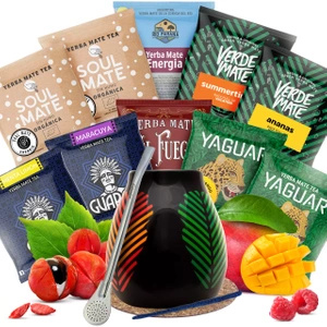 Mate Tee Set 10x50g Kalebasse + Bombilla