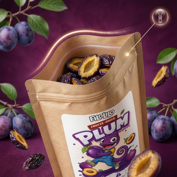 FiloLilo – Gefriergetrocknete Pflaumen (Hälften) 20 g