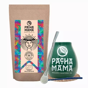 Set Guayusa Pachamama Jazmín 100g + Kalebasse + Bombilla