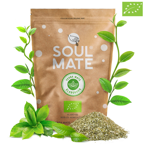 Mate Tee Set Soul Mate Elaborada 500g 0,5kg Yerbomos + Kalebasse + Bombilla