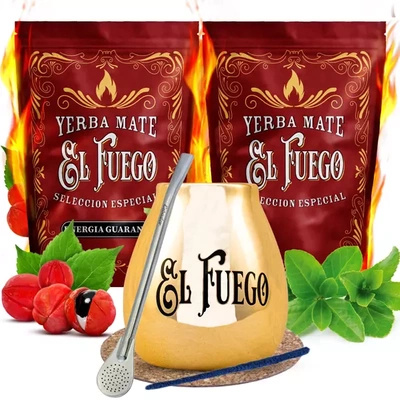 El Fuego Mate Tee Set Kalebasse + Bombilla 1000g