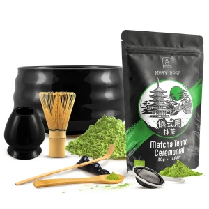 Zeremonielles Set zur Zubereitung von Matcha-Tee: japanischer Bio-Matcha 30g + Zubehör