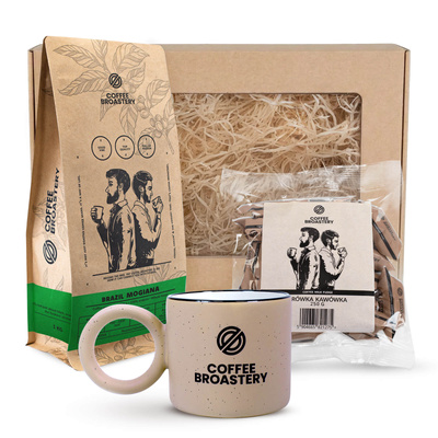 Bro Coffee Roastery Geschenkset: Brazil Mogiana Kaffee + Kaffee-Milchkaramellen + Becher
