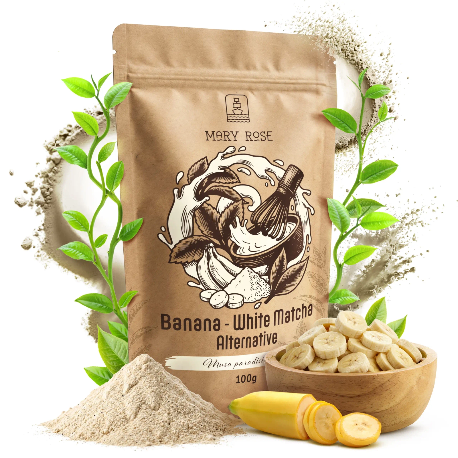 Mary Rose White Matcha Banana