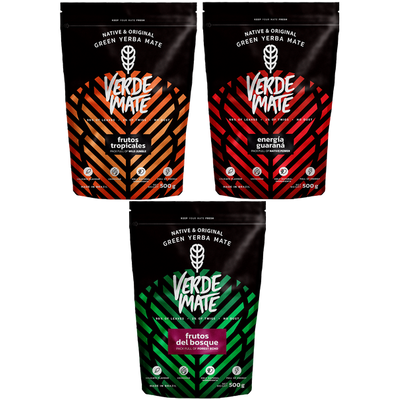 Yerba Verde Mate Green 3x500g verschiedene