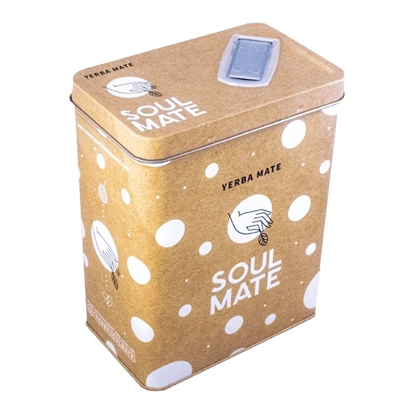 Yerbera – Metalldose + Soul Mate Orgánica Menta Limon 0,5 kg