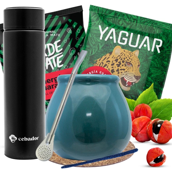 Yerba Mate Grüne Energie 100g TERMOS-Set