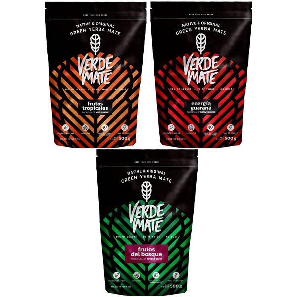 Yerba Verde Mate Green 3x500g verschiedene