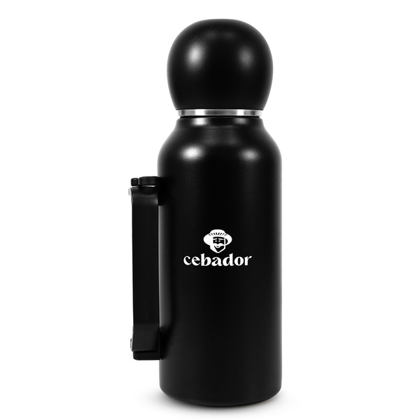 YerbaGo – Thermos mit Kalebasse und Bombilla 1,3 L – schwarz