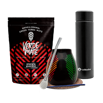Set Yerba Verde Mate Green 500g Mate Becher Thermosflasche