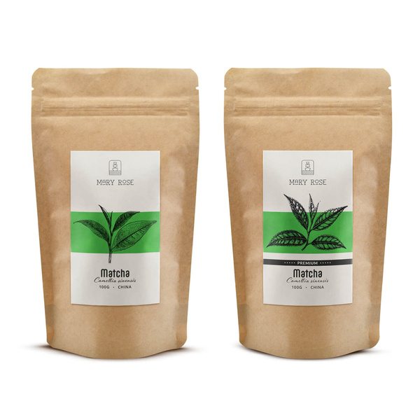 Set aus 2 chinesischen Matcha‑Tees: Premium + kulinarisch