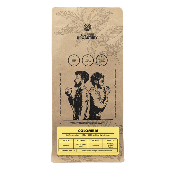 Bro Coffee Roastery - Bohnenkaffee Colombia Medellin Premium 400 g