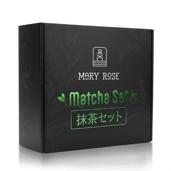 Geschenkset: japanischer zeremonieller Matcha + matchawan + Bambuszubehör