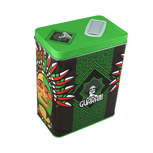 Yerbera – Metalldose + Guarani Naranja 0,5 kg