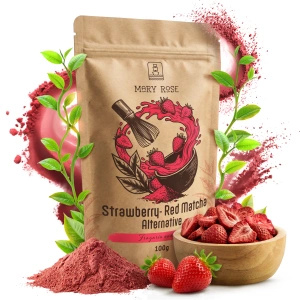 Mary Rose – Red Matcha Alternative – Erdbeere (Pulver) 100 g