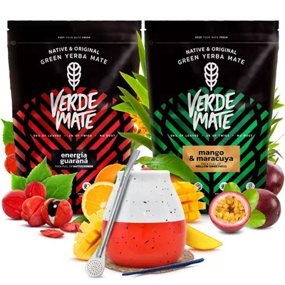 Verde Mate Tee Set Keramik Kalebasse Bombilla