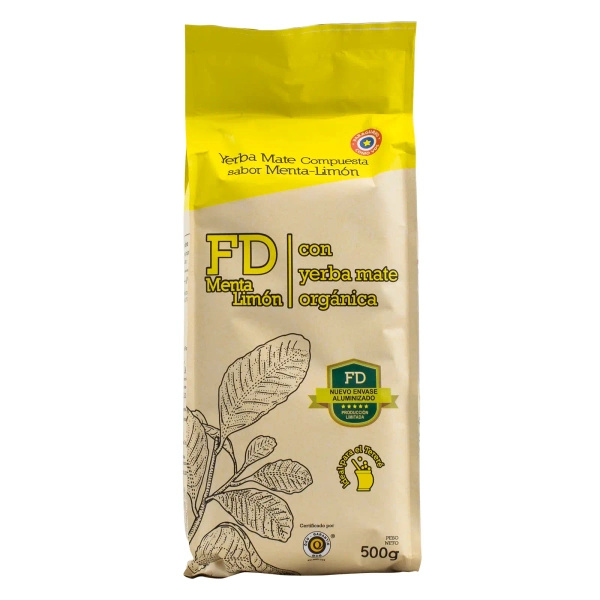 Fede Rico Menta Limon 0,5 kg 500 g – Minz-Zitronen-Mate Tee 