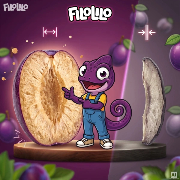 FiloLilo – Gefriergetrocknete Pflaumen (Hälften) 20 g