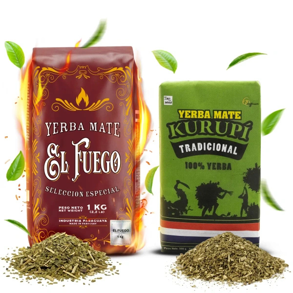 Mate Tee Elaborada Set: El Fuego 1kg + Kurupi 500g