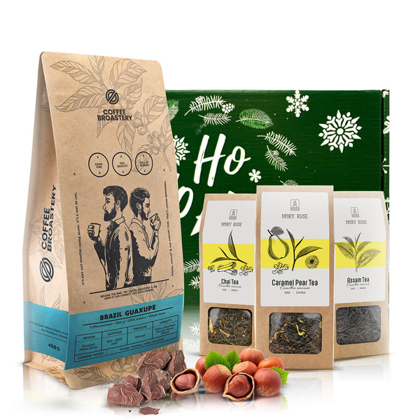 Geschenkset mit Coffee Broastery Kaffee und Mary Rose Tee
